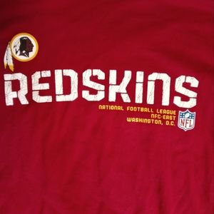 Reebok NFL Washington Redskins Large Long Sleeve Shirt Old School Logo Pure 🔥🔥